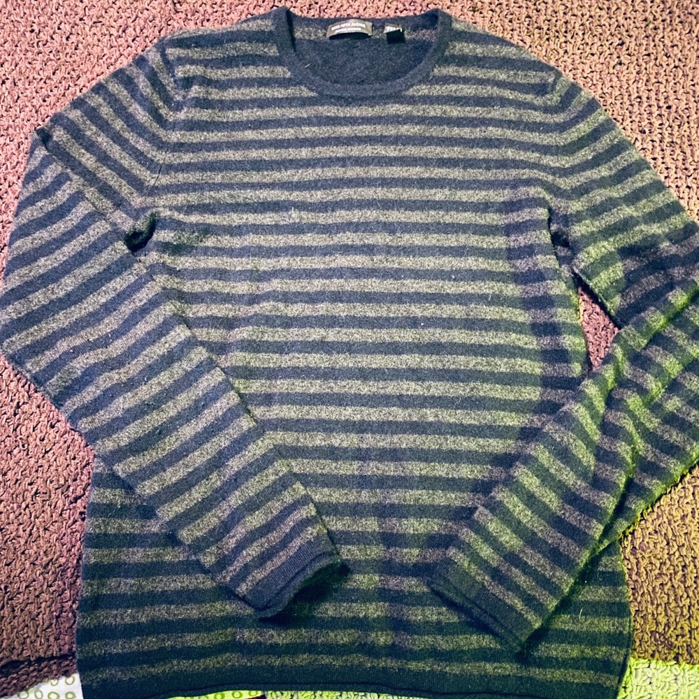 Saks Fifth Ave cashmere sweater  - blue & gray